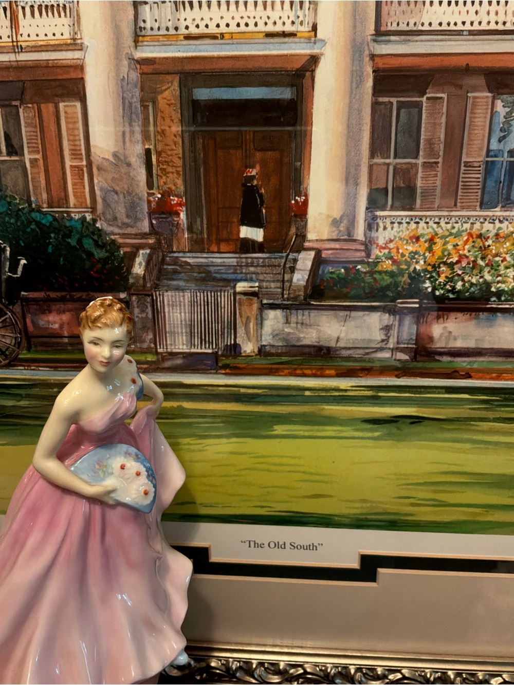 Royal Doulton Pink and Cream Porcelain Figurine “Invitation” model no. 2170